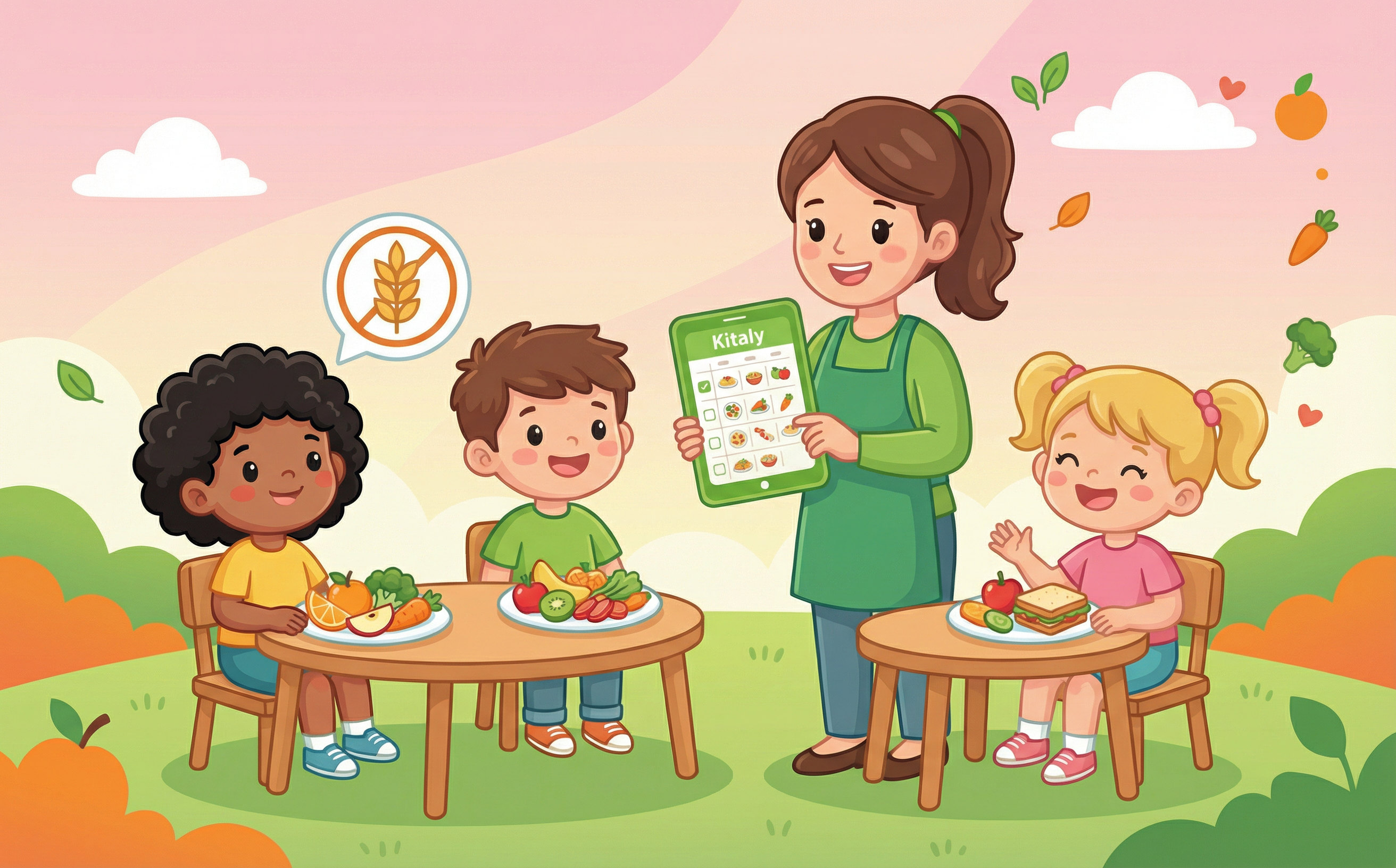 Erzieherin nutzt die Kitaly App